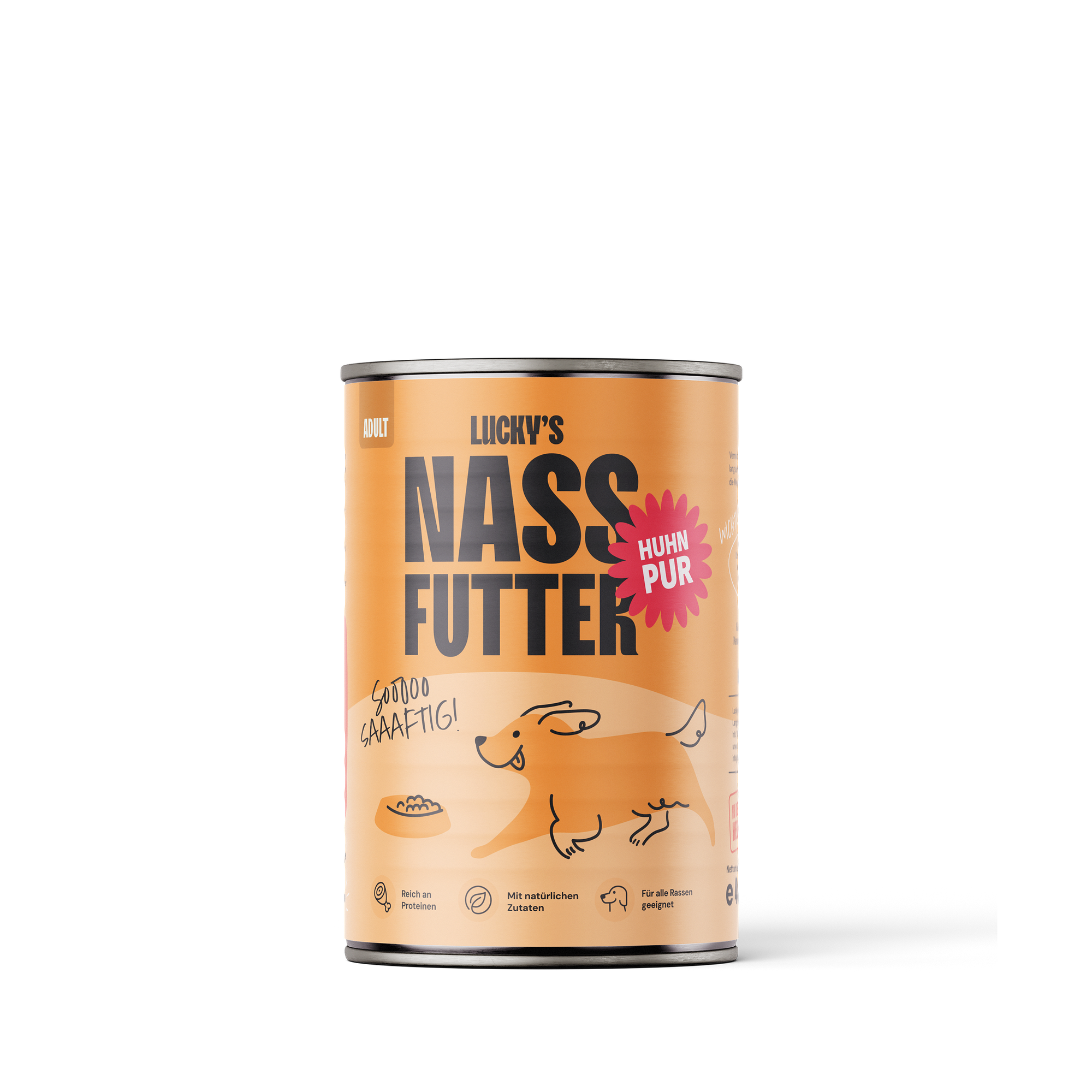 Nassfutter Huhn PUR