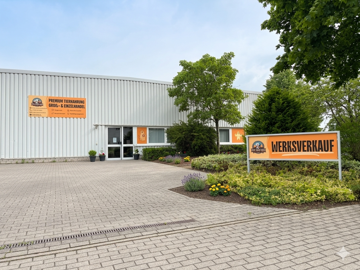 Außenansicht des Lucky Heaven Ranch Lagers & des Werksverkaufes
