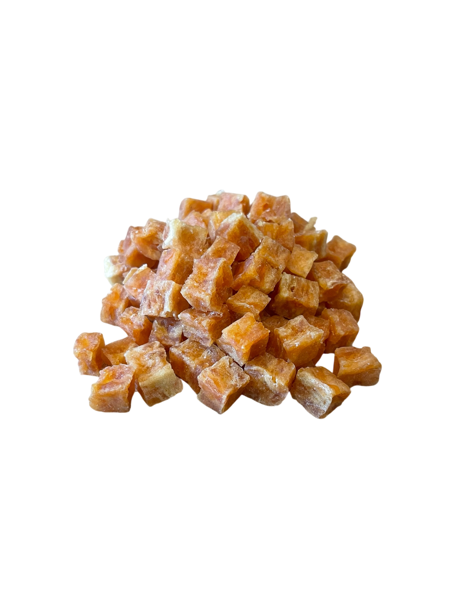 Hühnerbrustwürfel mit Fisch