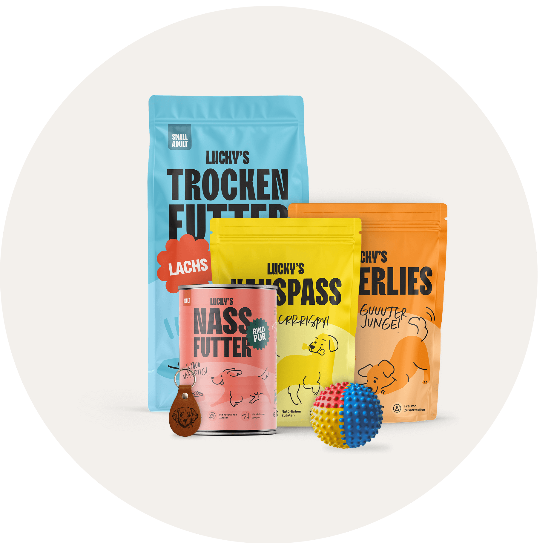 Hundefutter und Kauartikel von Lucky Heaven Ranch: Trockenfutter, Nassfutter und Snacks in Premium Qualität.