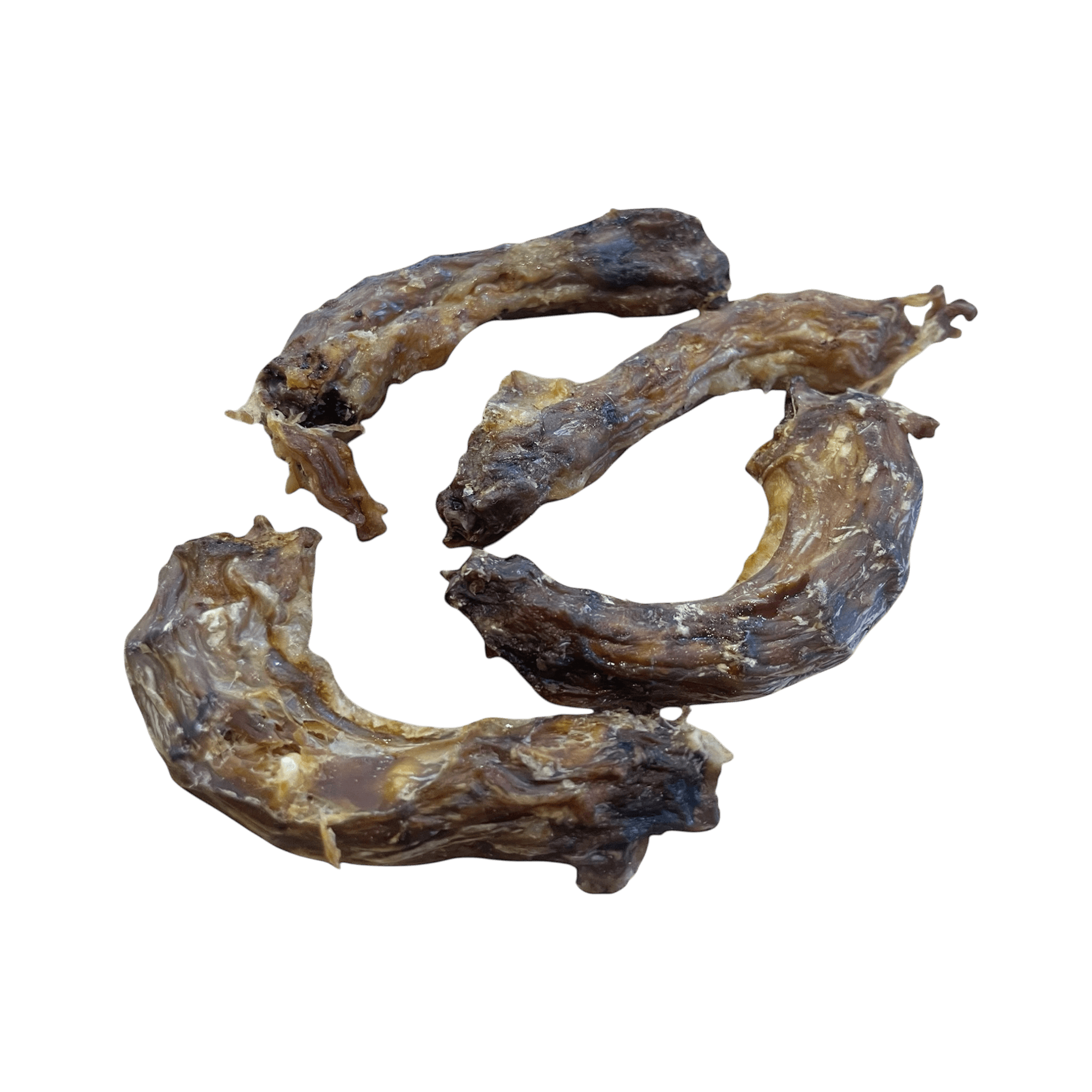 Hühnerhälse – Getrocknete Hähnchenhälse, natürlicher Kauspaß für Hunde, 100 % ohne Zusatzstoffe.