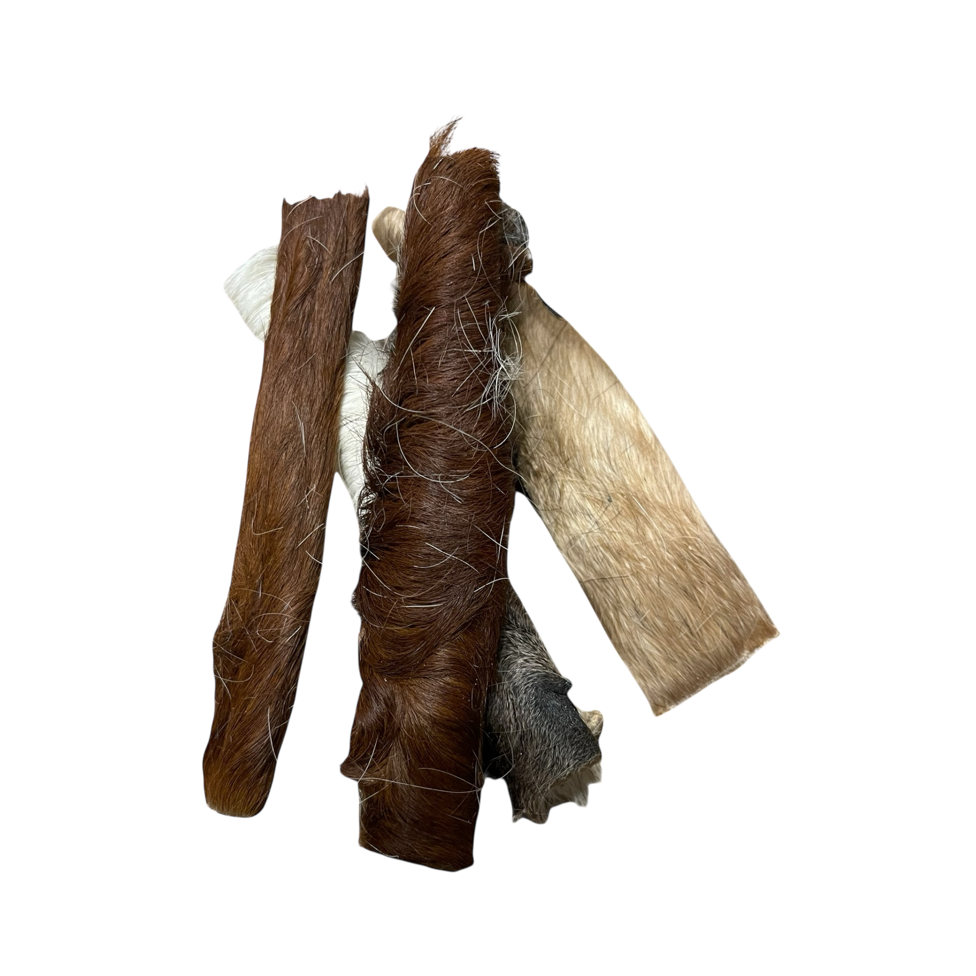 Rinder Haut Stangen mit Fell