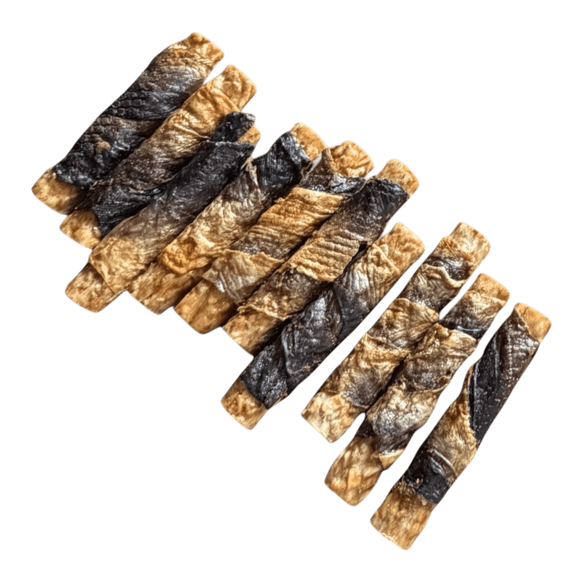 Premium Kaurolle mit Lachshaut - Natürlicher Kauartikel für Hunde - Lucky Heaven Ranch