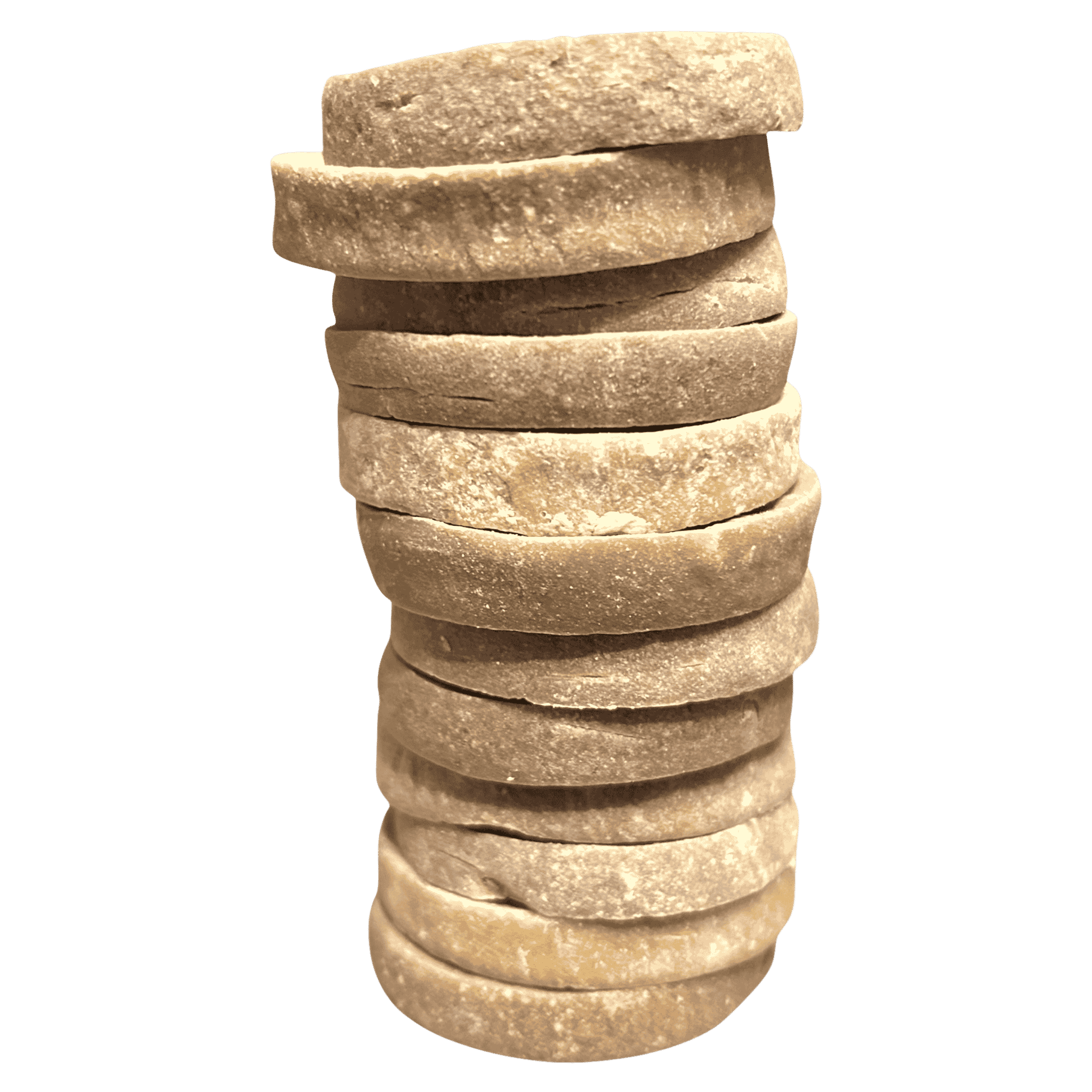 Knusperscheiben für Hunde gestapelt 125 Gramm