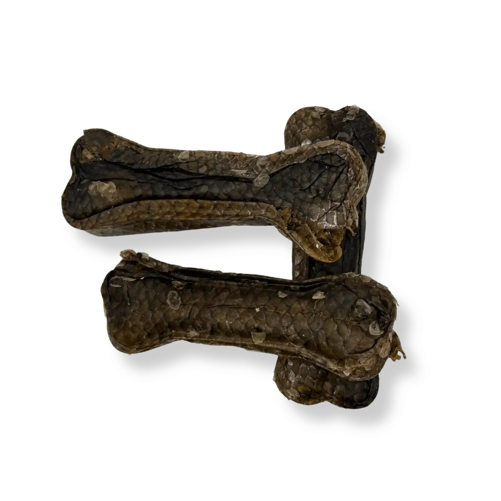 Getreidefreie Lachshaut Kauknochen 12 cm für Hunde
