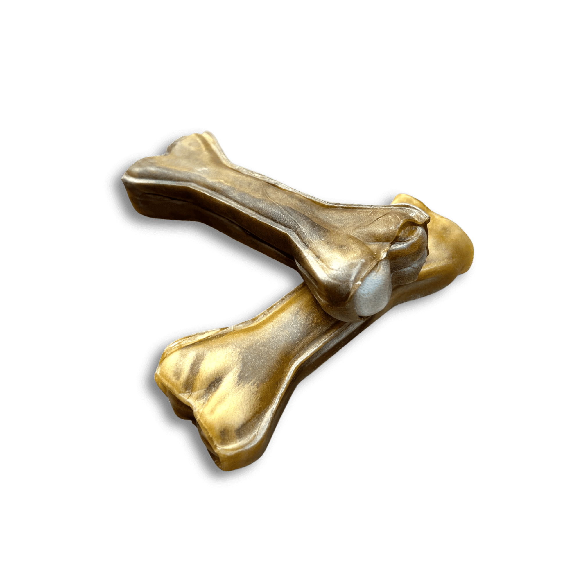 Pferdehaut Kauknochen 12cm Hunde Kauartikel zwei Stück