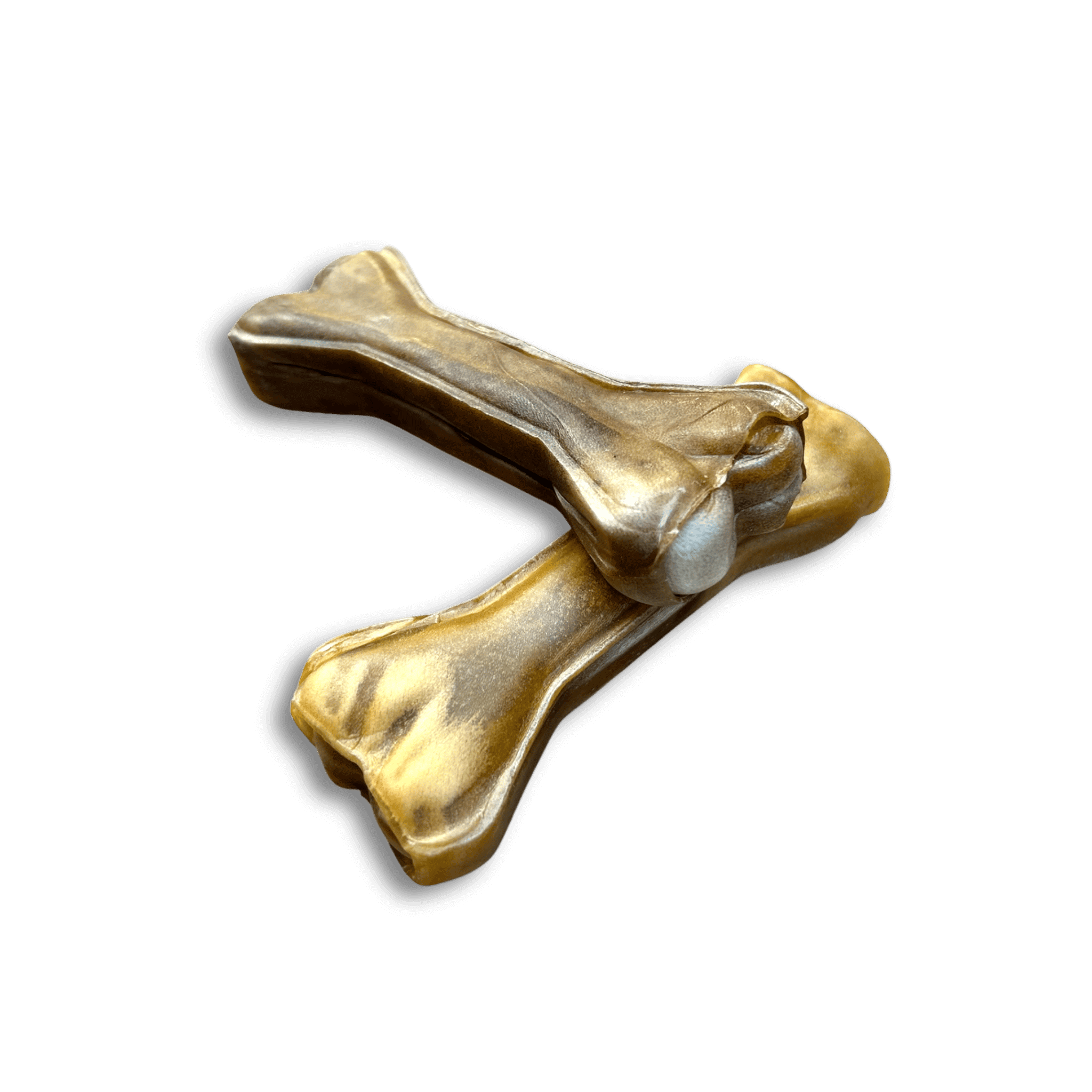 Pferdehaut Kauknochen 12cm Hunde Kauartikel zwei Stück