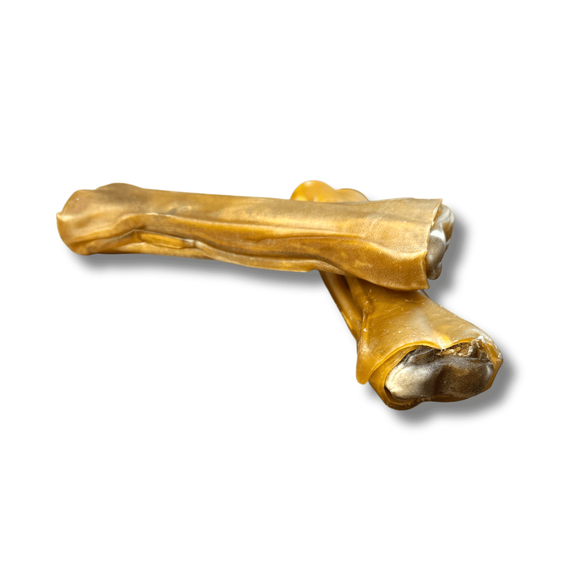 Pferdehaut Kauknochen Hunde-Kauartikel 17cm zwei Stück 