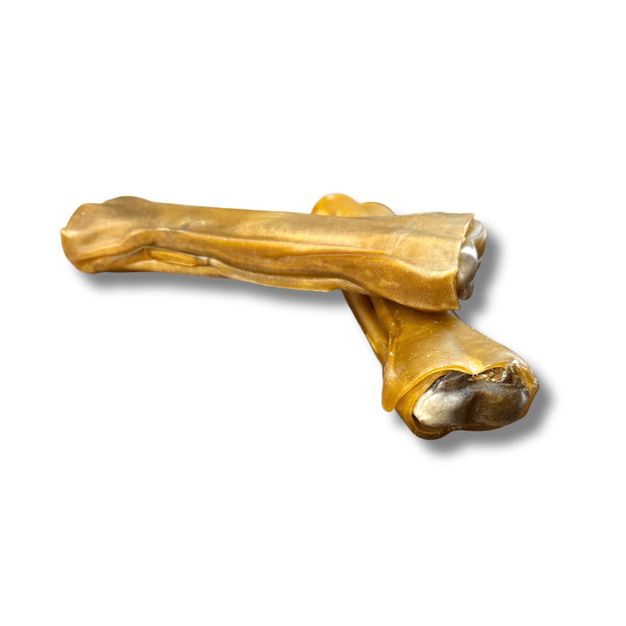 Pferdehaut Kauknochen Hunde-Kauartikel 17cm zwei Stück 