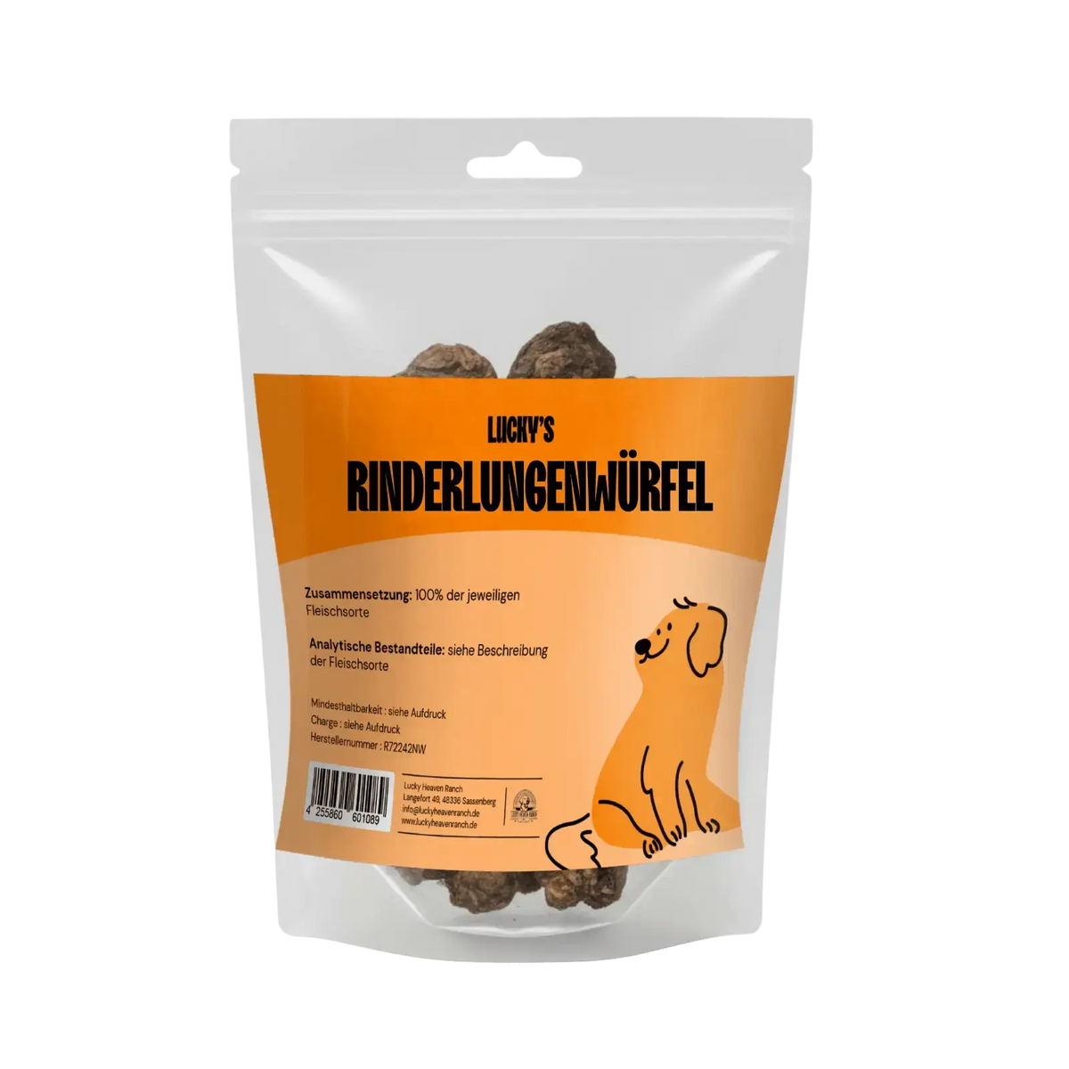Rinderlungenwürfel Naturkauartikel im Beutel