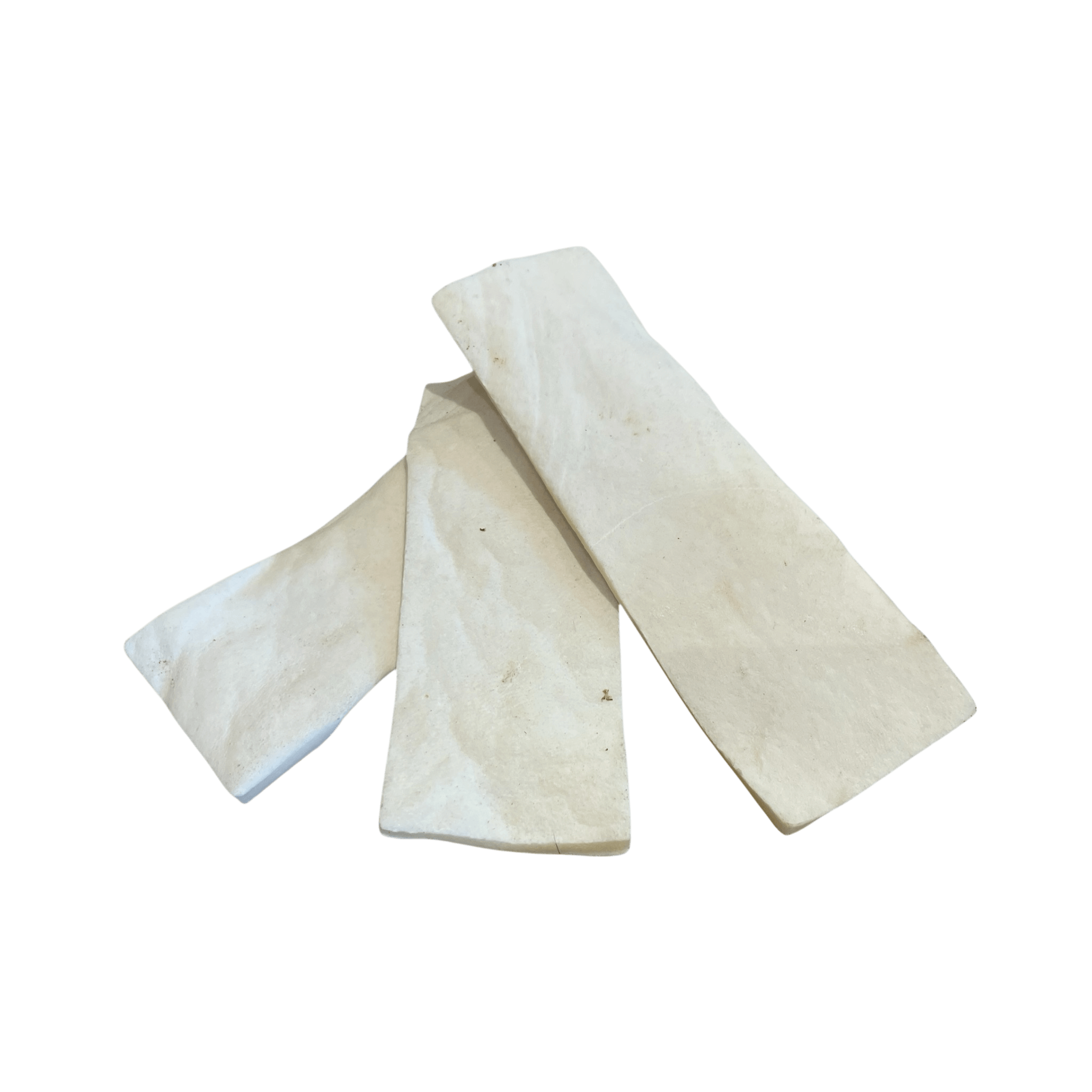 Büffel Kauchips - gesunde Kausnacks aus Büffelhaut für Hunde, die die Zahnpflege unterstützen.