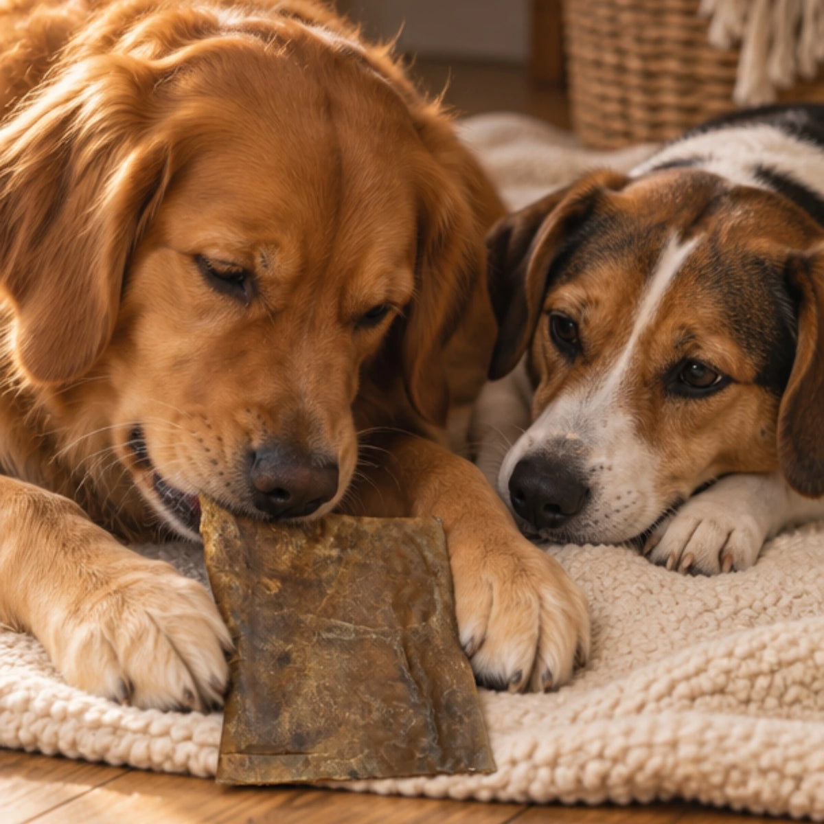 Büffelkopfhaut Platten – Kauartikel für Hunde