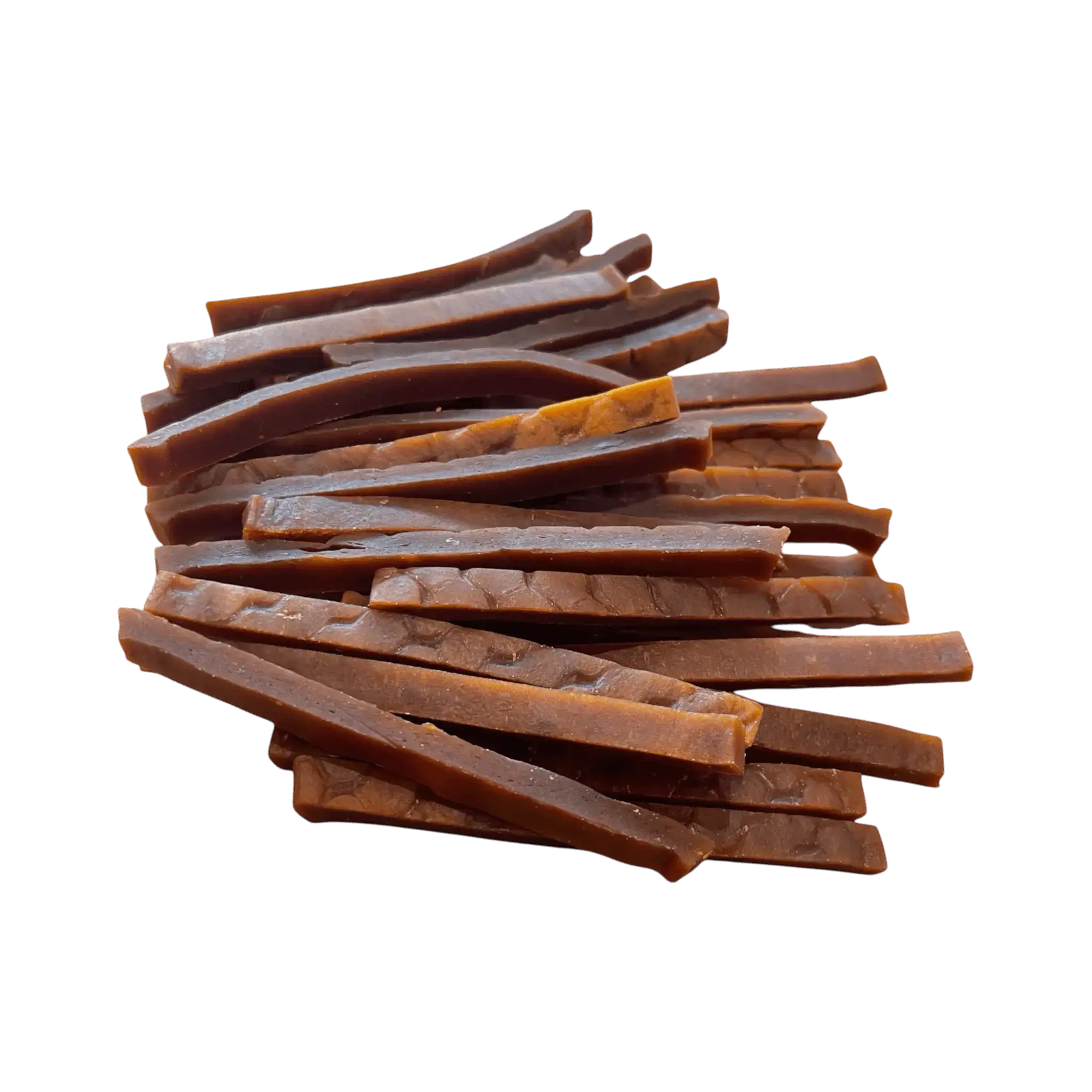 Entenbruststicks – Leckerli für Hunde, getrocknete Entenbruststreifen in praktischer Wiederverschlussverpackung.
