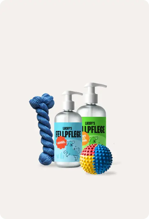 Lucky Heaven Ranch Zubehör für Hunde: Hochwertige Fellpflege, Lachsöl und Hundespielzeug