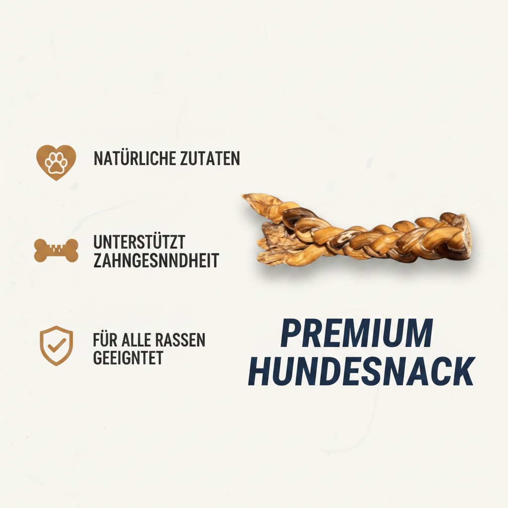 Ochsenziemer geflochten, geteilt – Kauartikel für Hunde