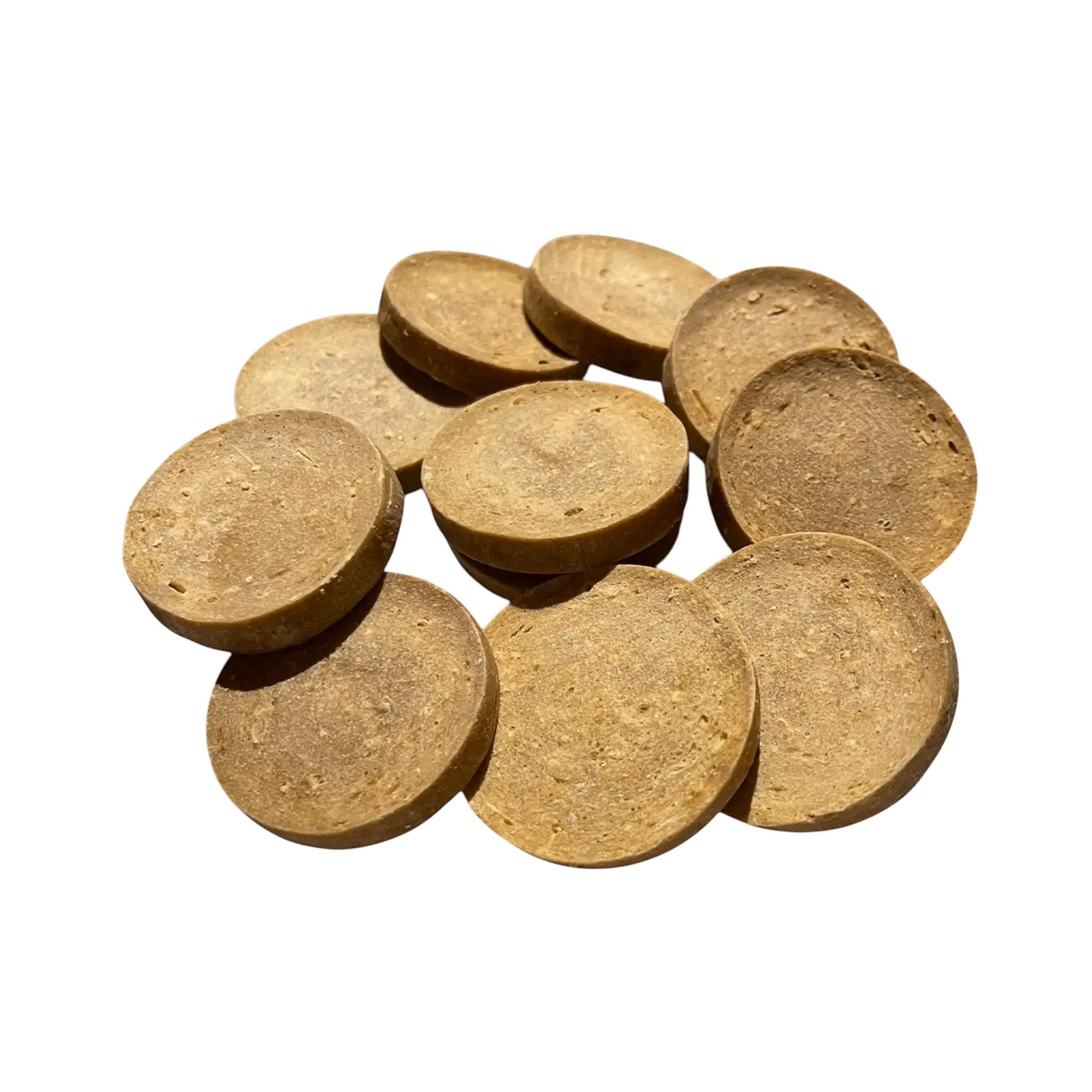 Kaninchen Knusperscheiben – Kausnack für Hunde, knusprige Kauartikel aus Muskelfleisch von der Lucky Heaven Ranch.