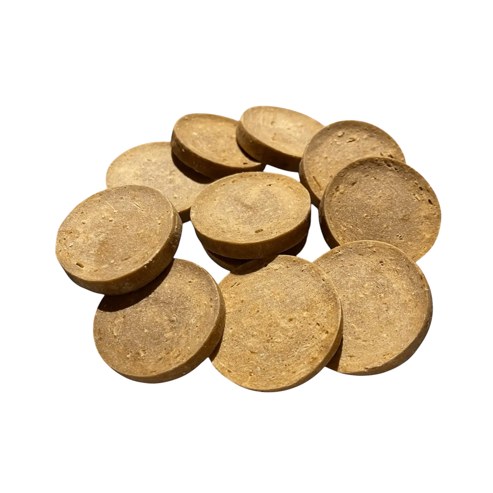 Kaninchen Knusperscheiben – Kausnack für Hunde, knusprige Kauartikel aus Muskelfleisch von der Lucky Heaven Ranch.