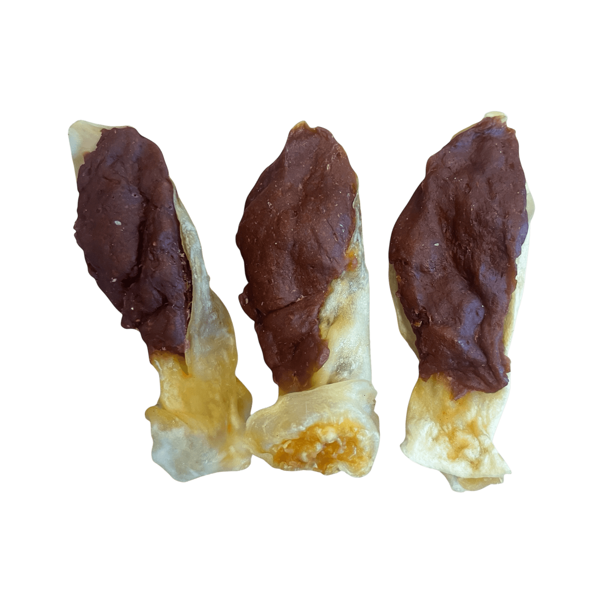 Kaninchenohren gefüllt mit Ente – getrocknete Kausnacks für Hunde, nahrhaft und allergikerfreundlich