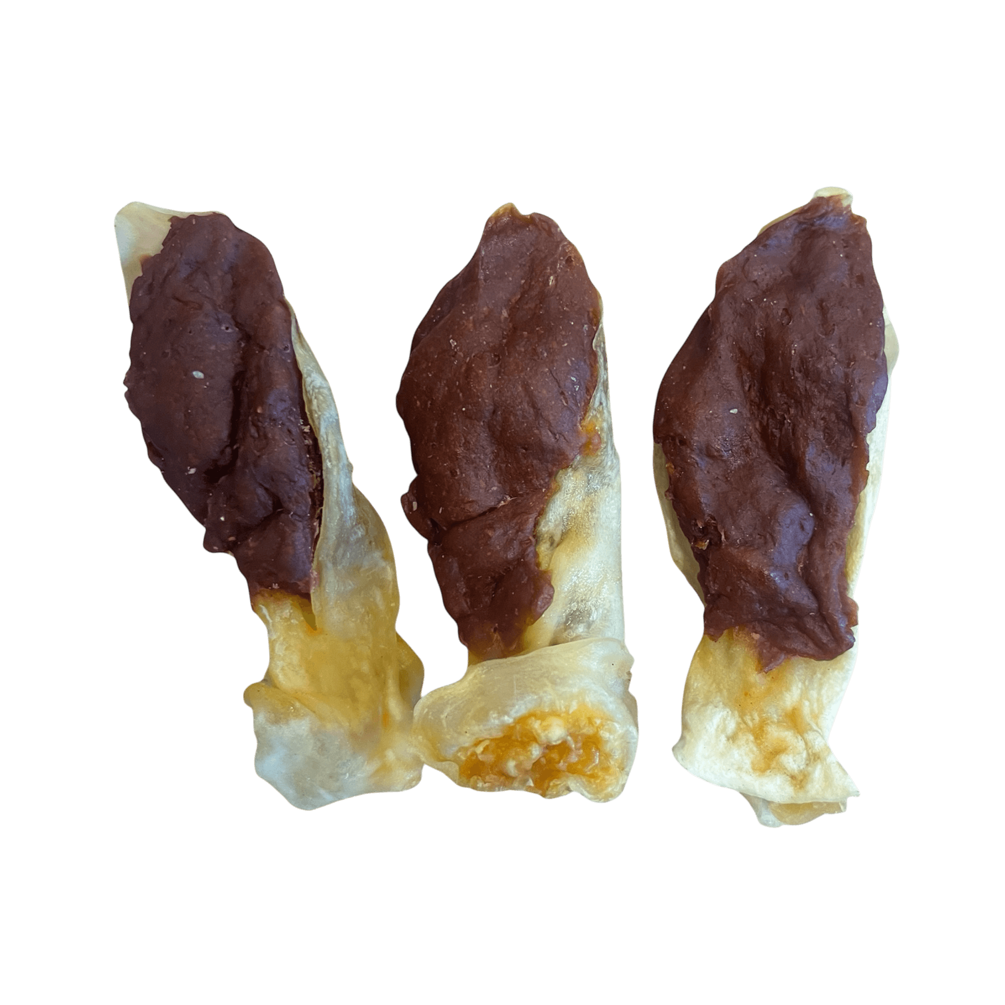 Kaninchenohren gefüllt mit Ente – getrocknete Kausnacks für Hunde, nahrhaft und allergikerfreundlich