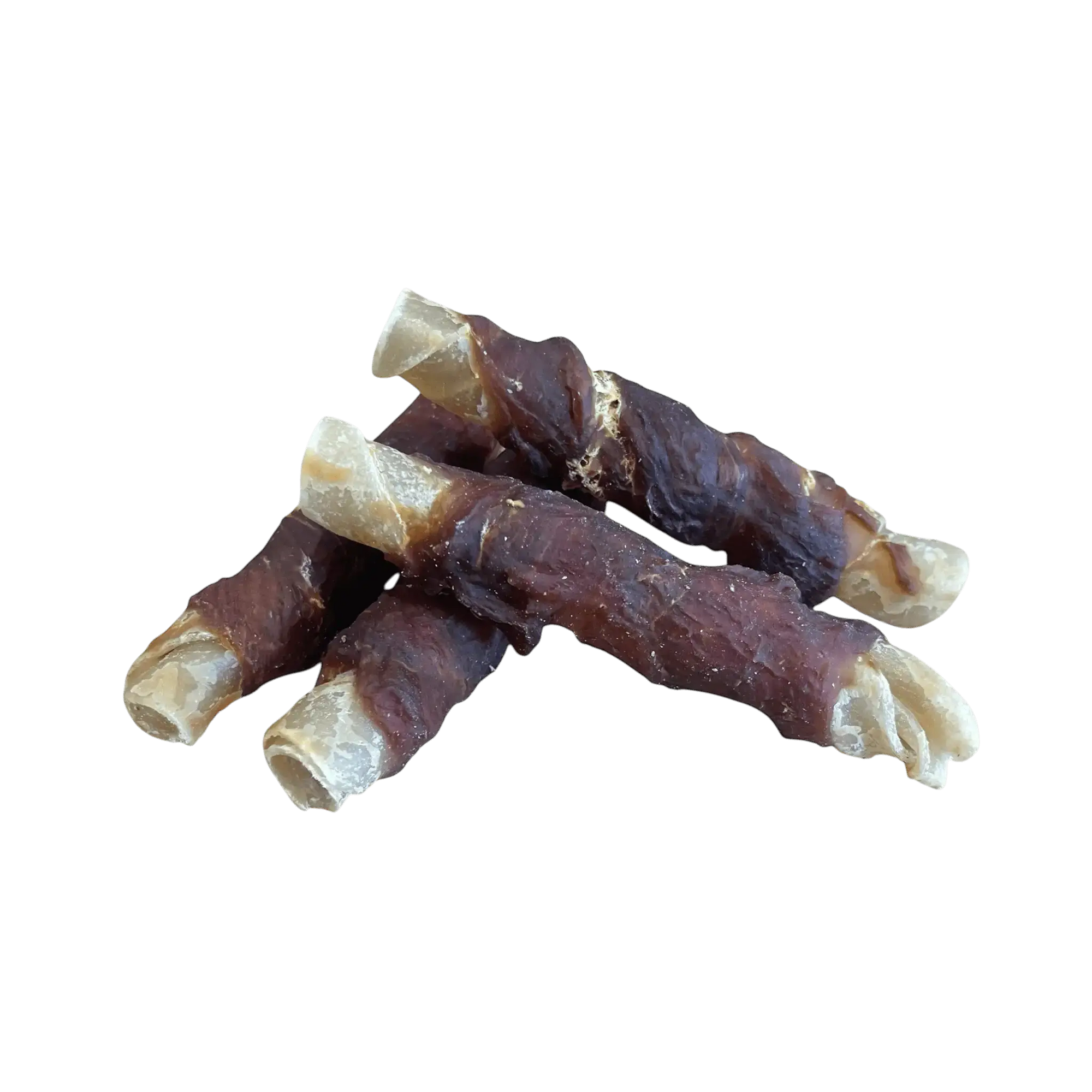 Kaurolle mit Entenbrust Natur – Kauartikel für Hunde in einem praktischen Beutel, idealer Snack für Hunde.