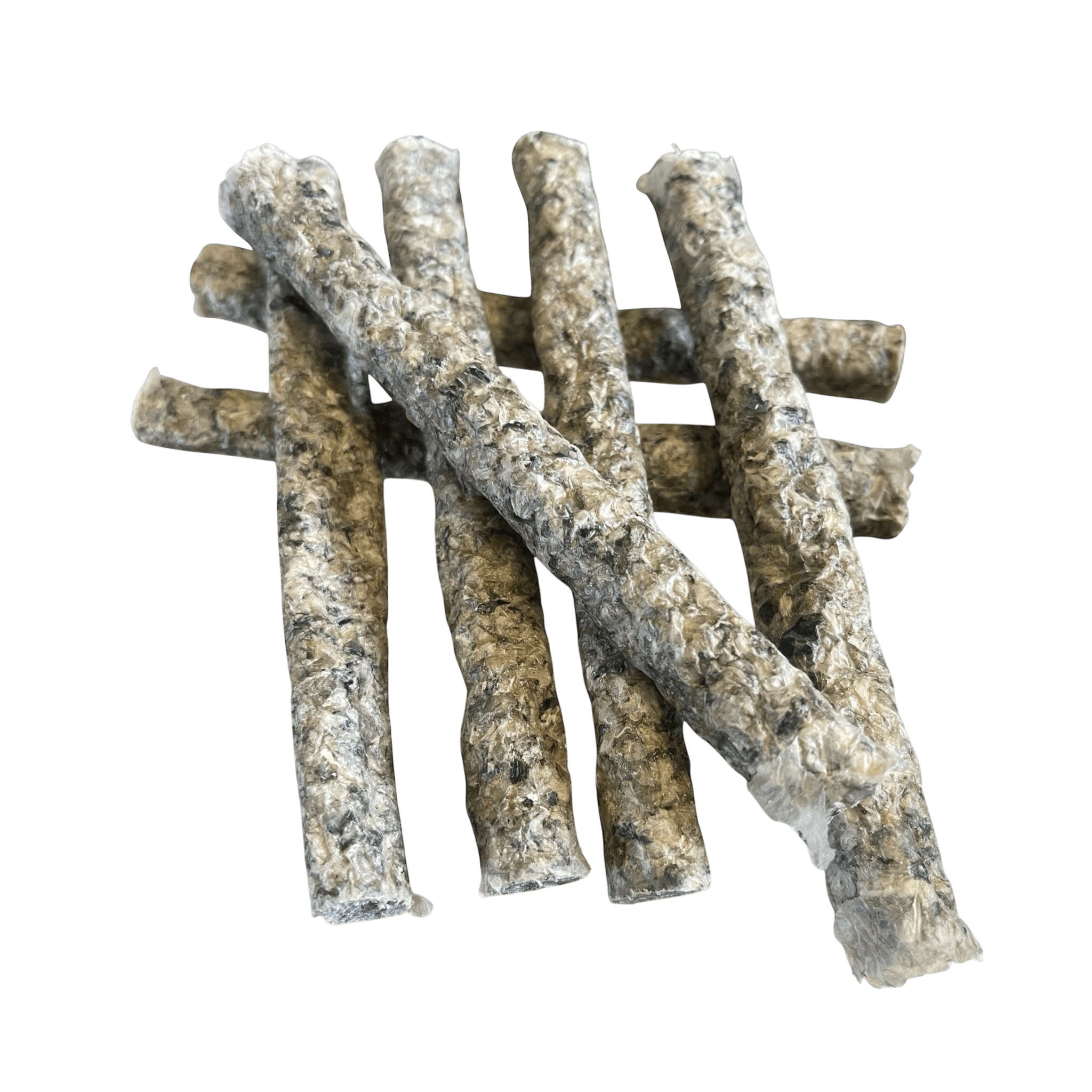 Lachshaut Rolle – Kauartikel für Hunde, natürliche Snacks für gesunden Kauspaß und Zahnpflege in 15 cm Länge.