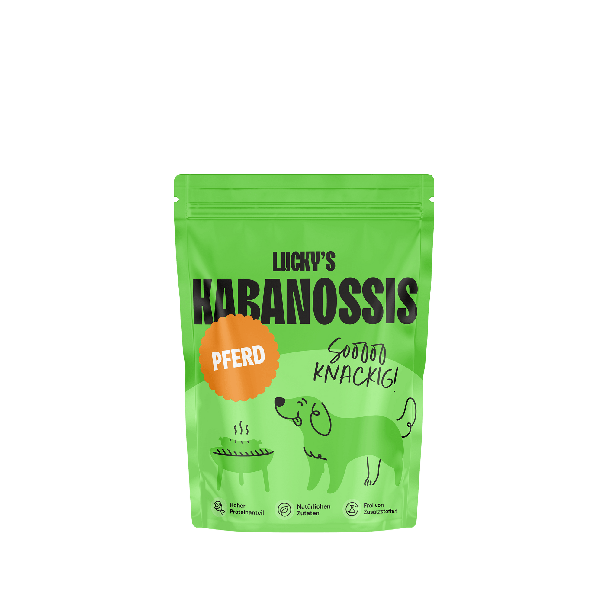 Pferde Kabanossi – Leckerli für Hunde Produkt Mockup