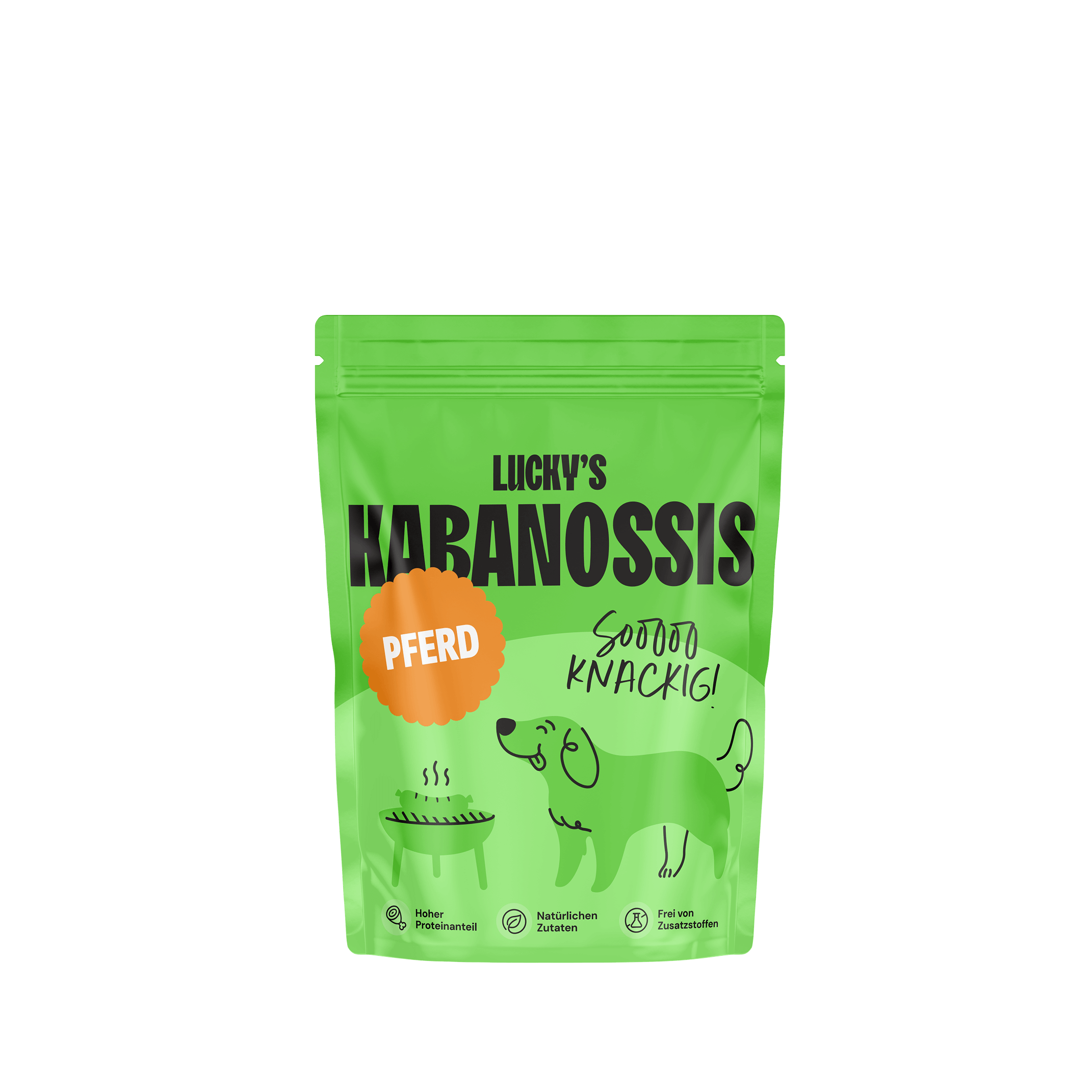 Pferde Kabanossi – Leckerli für Hunde Produkt Mockup