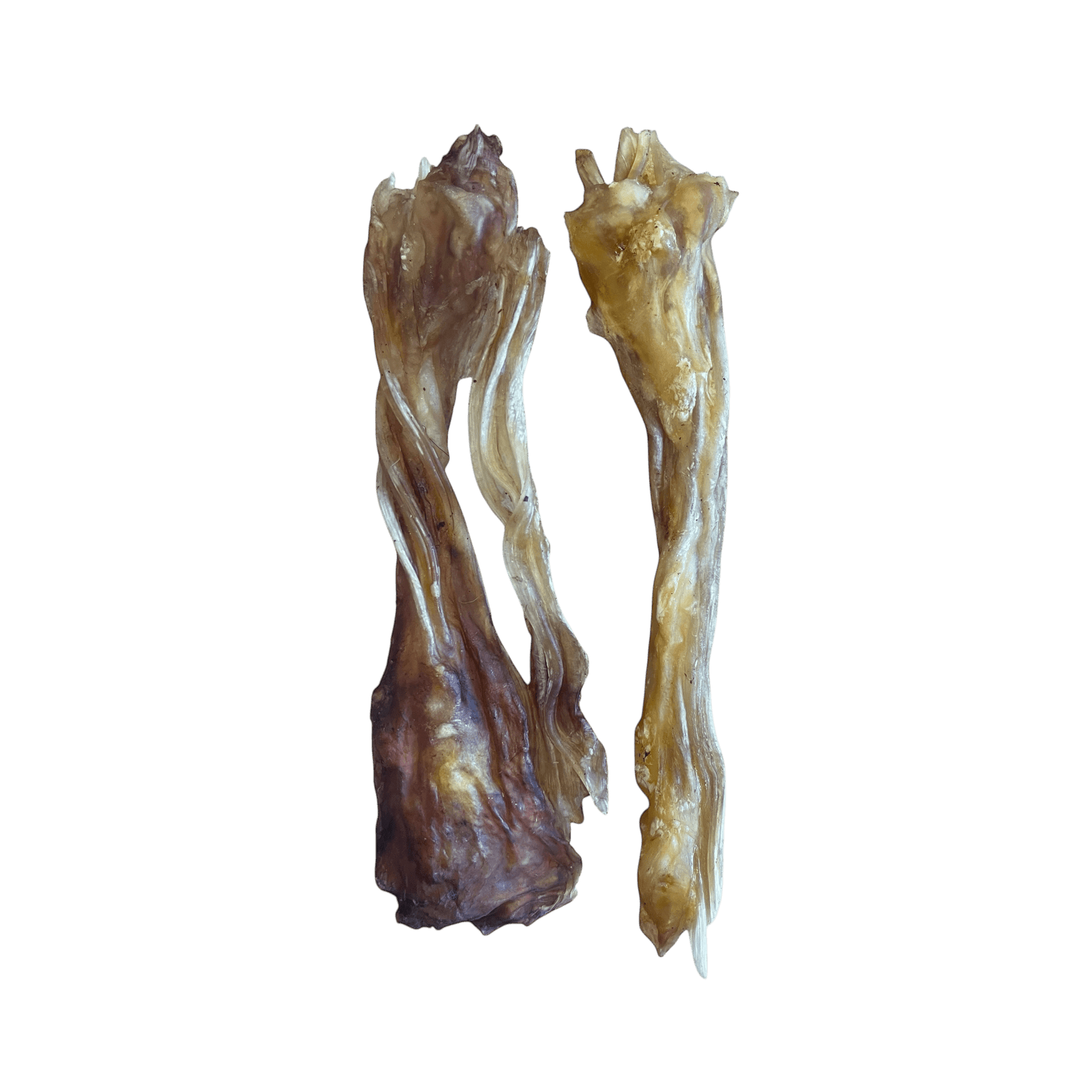 Zwei Rinder-Achillessehne Kausnacks für Hunde, idealer natürlicher Snack aus 100% Rind