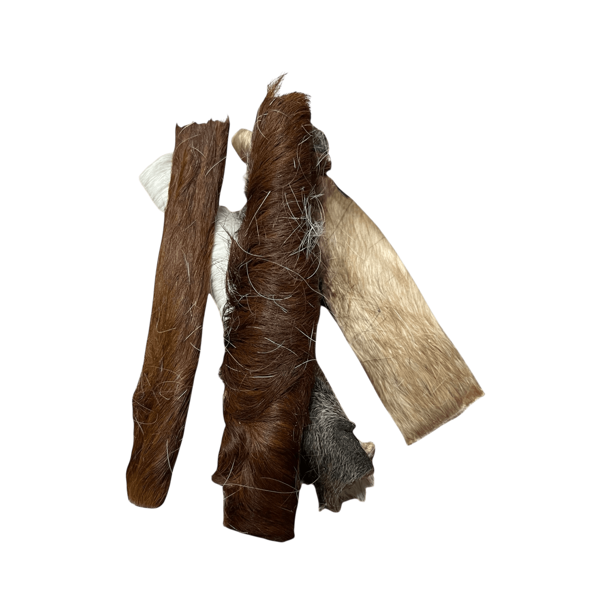 Rinderhautstangen mit Fell – Natürlicher Kauartikel für Hunde, artgerechtes Snack ohne Zusätze.