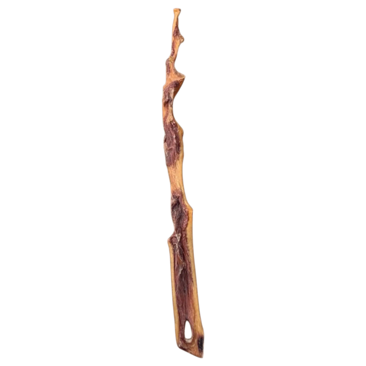 XXL Rinderkopfhautstange Herzhaft Dick (80cm) aus natürlichem Holz für Hunde