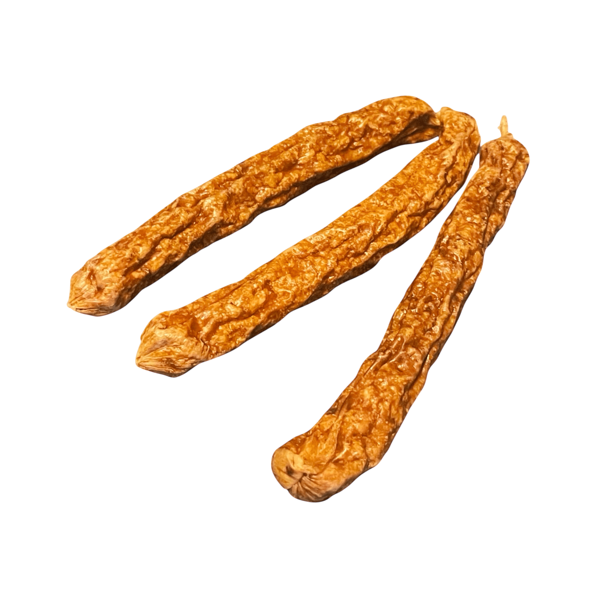 Schweine-Kabanossi – Leckerli für Hunde, drei schmackhafte Würstchen aus 100 % Schweinefleisch.